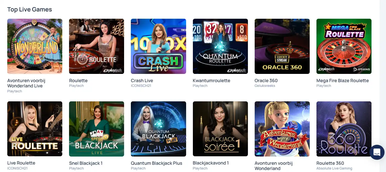 spindog casino live games